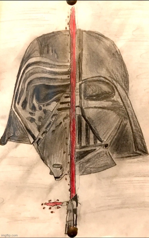 Kylo/Vader | image tagged in drawing | made w/ Imgflip meme maker