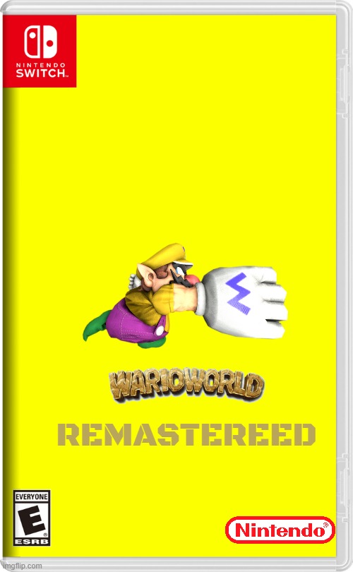 gamecube games that need to be remastered | REMASTEREED | image tagged in nintendo switch,wario,gamecube,remastered,fake | made w/ Imgflip meme maker