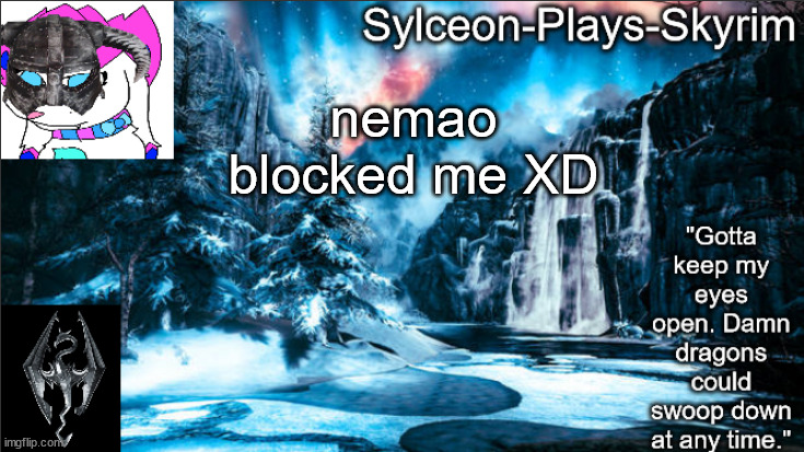 Forgotten Vale II | nemao blocked me XD | image tagged in forgotten vale ii | made w/ Imgflip meme maker