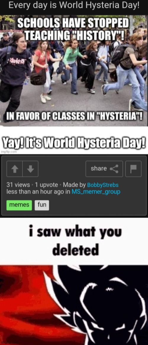 image tagged in i saw what you deleted | made w/ Imgflip meme maker