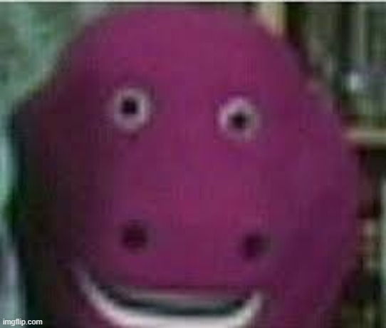 disturbed barney | image tagged in disturbed barney | made w/ Imgflip meme maker