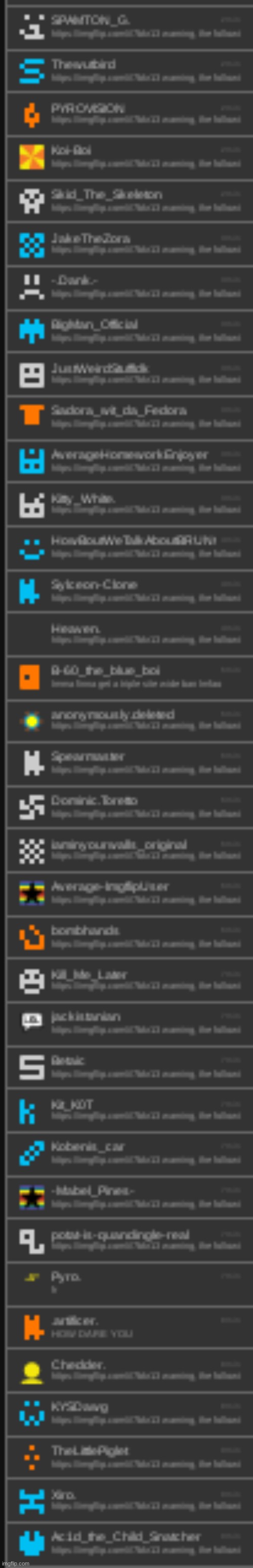 an even longer list | made w/ Imgflip meme maker