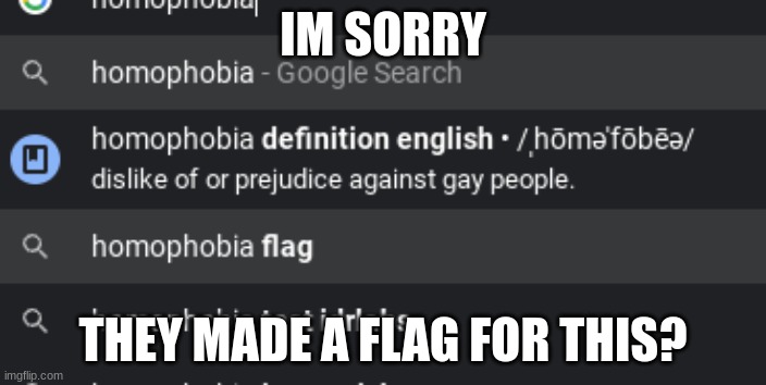 IM SORRY; THEY MADE A FLAG FOR THIS? | made w/ Imgflip meme maker