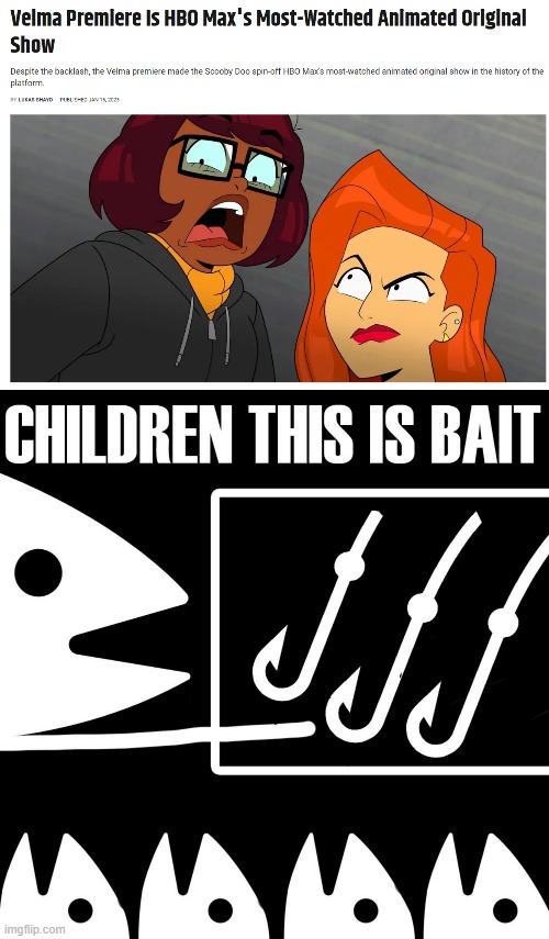 No hate watching, ever | image tagged in children this is bait,rmk | made w/ Imgflip meme maker