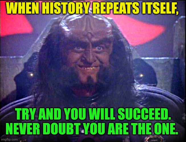 Gowron is pleased enhanced imgflip