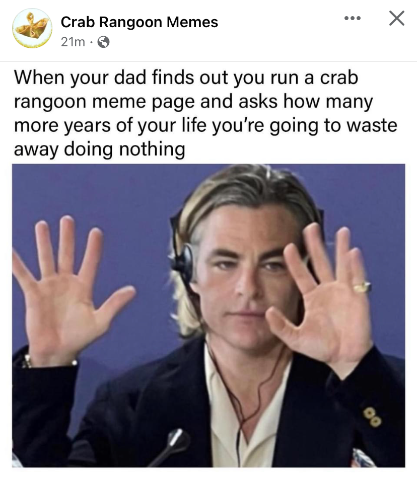 High Quality Crab Rangoon memes Blank Meme Template