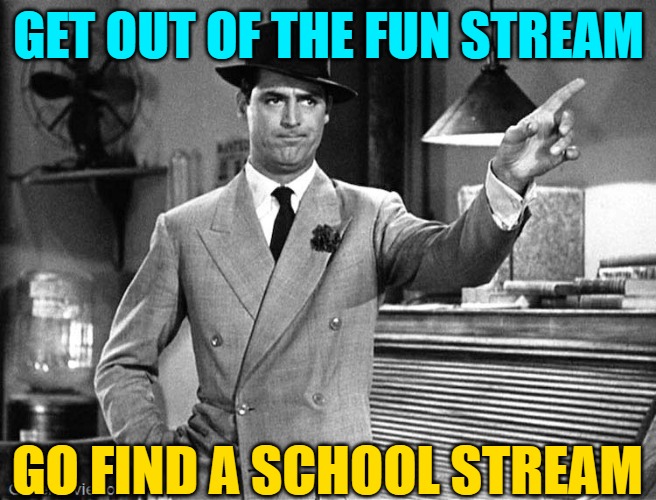 Get Out | GET OUT OF THE FUN STREAM GO FIND A SCHOOL STREAM | image tagged in get out | made w/ Imgflip meme maker