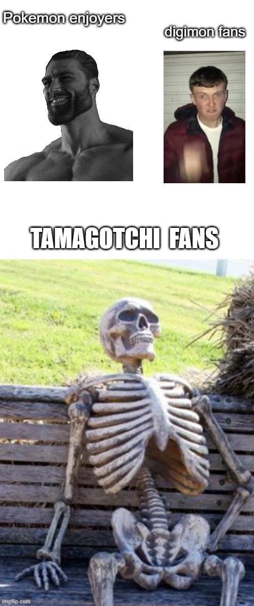 Pokemon enjoyers; digimon fans; TAMAGOTCHI  FANS | image tagged in pokemon,digimon | made w/ Imgflip meme maker