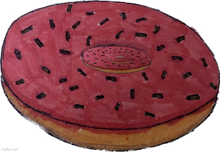 Donut inside of a donut inside of a donut | image tagged in donut drawing | made w/ Imgflip meme maker