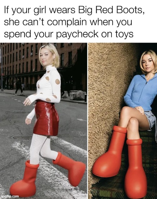BRB, LMAO | image tagged in repost,memes,funny,brb,girl,boots | made w/ Imgflip meme maker