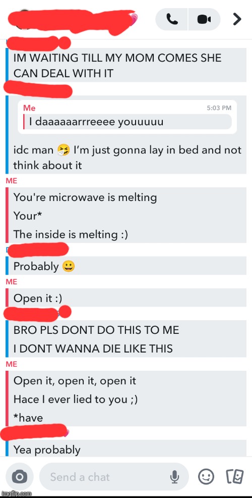 My best friend freaking out because of a microwave lol | made w/ Imgflip meme maker