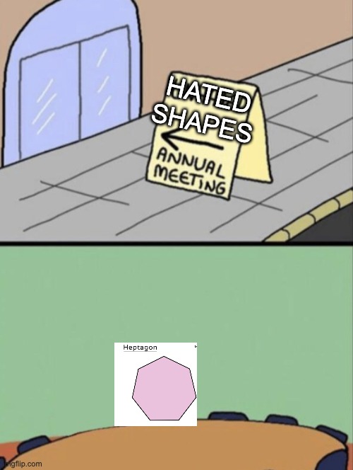 True | SHAPES; HATED | image tagged in unhated blank annual meeting | made w/ Imgflip meme maker