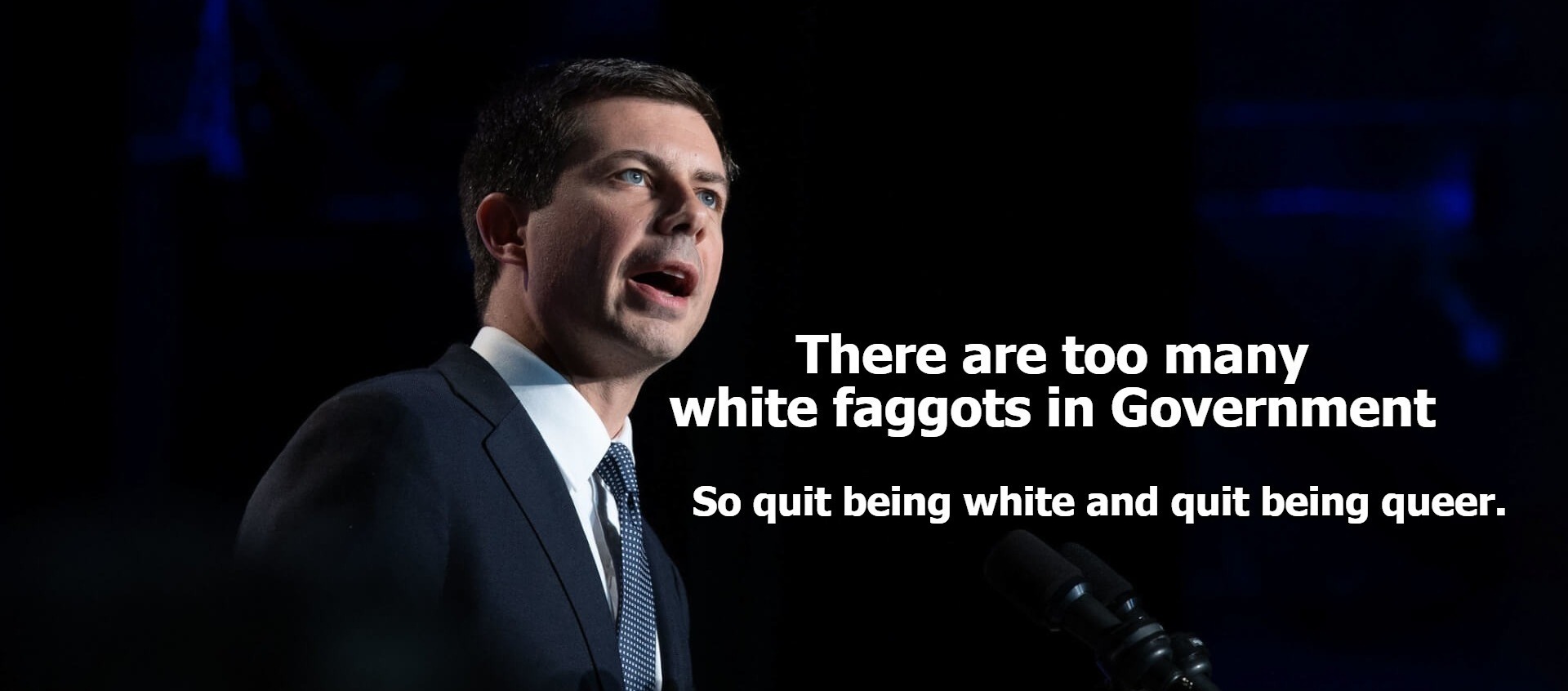 There are too many white faggots in government. | image tagged in petey buttplug,bootyplug,butt sex,anal probes,anal sex,sodomy | made w/ Imgflip meme maker