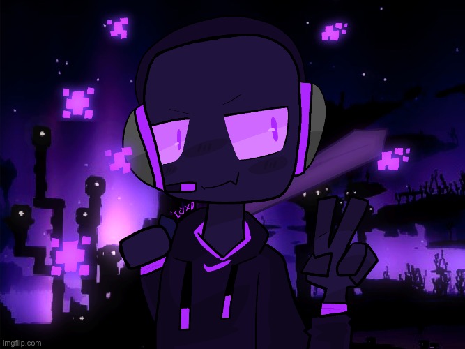 Pfp for @NDPlays. NOW WHERES MY DAMN MOENY?!? /j | image tagged in ndplays,enderman,profile picture,discord | made w/ Imgflip meme maker