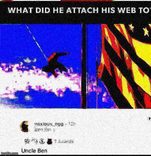 oh naw | image tagged in oh naw,cursed,cursed comments,deep fried,spiderman | made w/ Imgflip meme maker