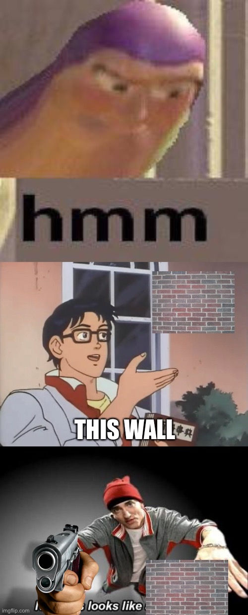 This wall looks like wall | THIS WALL | image tagged in wall | made w/ Imgflip meme maker