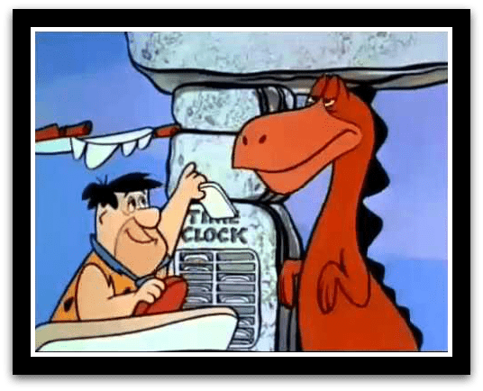 High Quality Fred Flintstone Time Clock Blank Meme Template