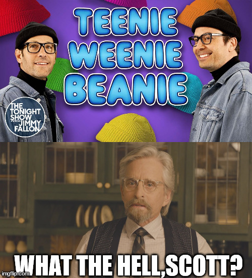 Hank Pym is disappointed in Scott | WHAT THE HELL,SCOTT? | image tagged in ant man,jimmy fallon | made w/ Imgflip meme maker