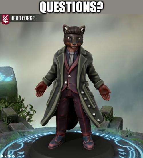 Question Center | QUESTIONS? | image tagged in fursona 1 5 | made w/ Imgflip meme maker
