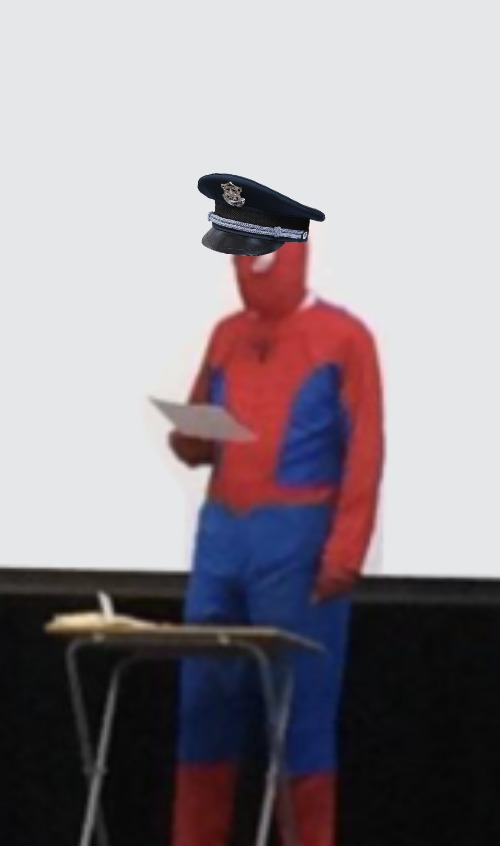 High Quality Cumming-man Cop Blank Meme Template