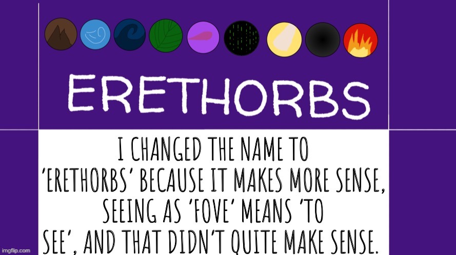 It's called Erethorbs instead of Ambefoves now | image tagged in erethorbs | made w/ Imgflip meme maker