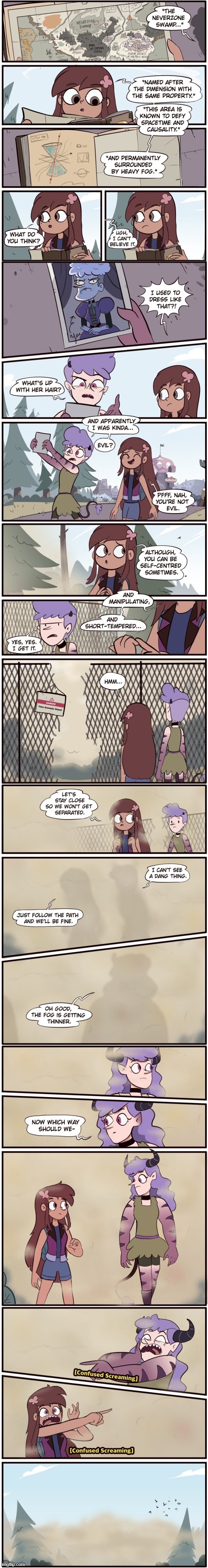 Echo Creek: A Tale of Two Butterflies: Chapter 3: Never say Neverzone (Part 2) | image tagged in morningmark,svtfoe,comics/cartoons,star vs the forces of evil,comics,memes | made w/ Imgflip meme maker