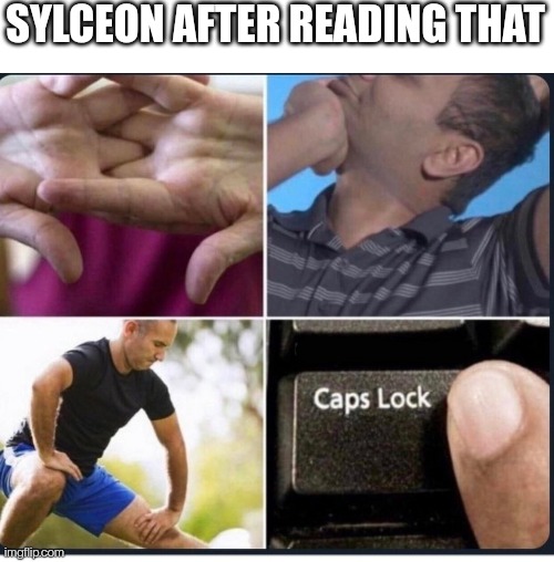 Cracks knuckles | SYLCEON AFTER READING THAT | image tagged in cracks knuckles | made w/ Imgflip meme maker