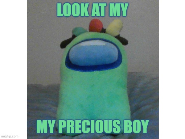 Look at the Boi | LOOK AT MY; MY PRECIOUS BOY | image tagged in among us | made w/ Imgflip meme maker
