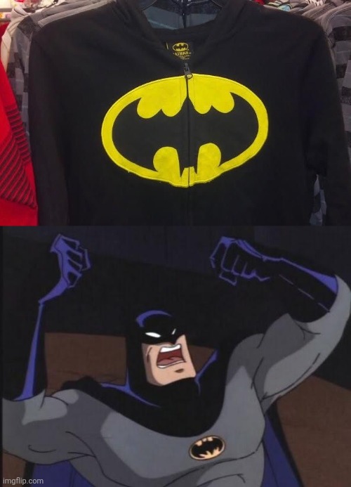 Upside down Batman logo | image tagged in angry batman,upside down,batman,clothing,you had one job,memes | made w/ Imgflip meme maker