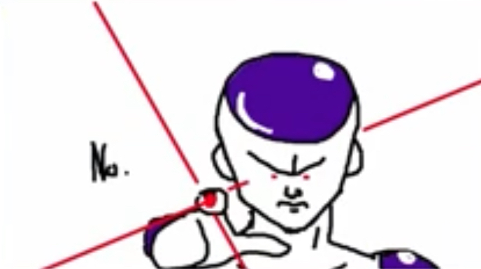 High Quality Friezas death beam Blank Meme Template