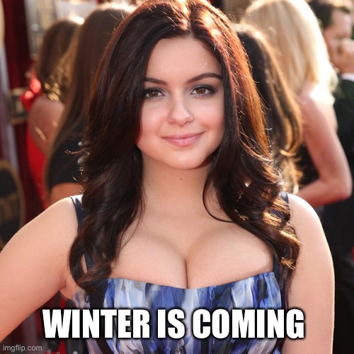 Winter is Cumming | WINTER IS COMING | image tagged in funny,memes,tits,big tits,boobs,big boobs | made w/ Imgflip meme maker