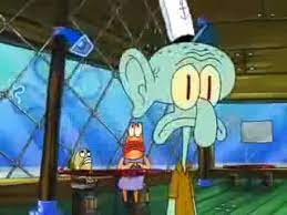 Announcement to Squidward Blank Meme Template