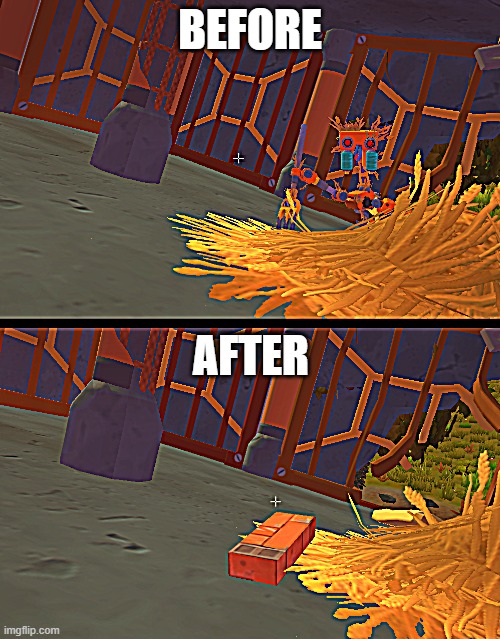 When you have hammer and a robot | BEFORE; AFTER | image tagged in funny memes | made w/ Imgflip meme maker