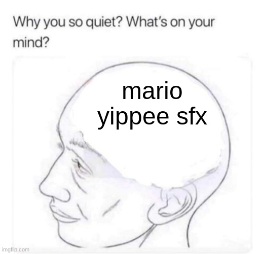 What's on your mind? | mario yippee sfx | made w/ Imgflip meme maker