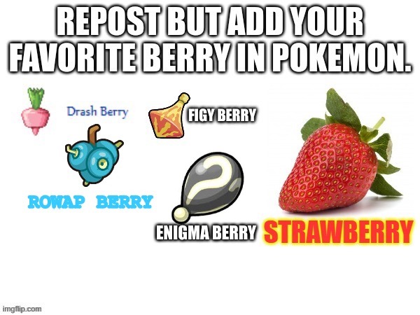 Enigma berries just look intresting | ENIGMA BERRY | image tagged in pokemon,memes | made w/ Imgflip meme maker