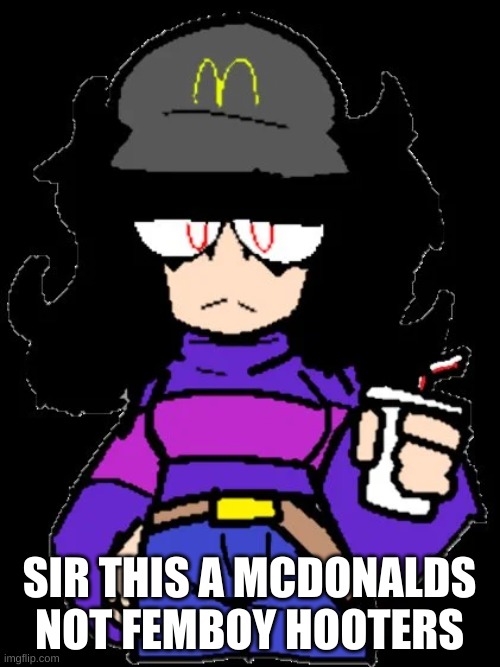 to drunky fox | SIR THIS A MCDONALDS NOT FEMBOY HOOTERS | image tagged in memes,needlemouse | made w/ Imgflip meme maker