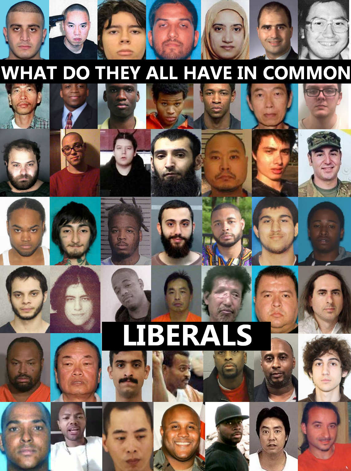 Liberal Mass Shooters Blank Meme Template