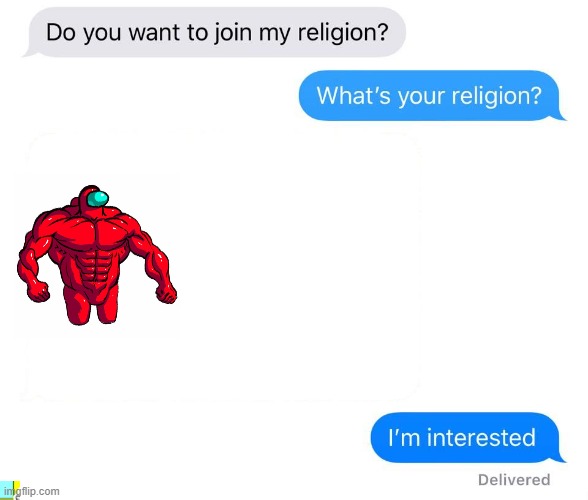 sus | image tagged in whats your religion | made w/ Imgflip meme maker