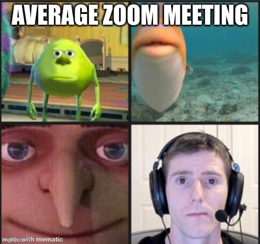 Silence | AVERAGE ZOOM MEETING | image tagged in silence | made w/ Imgflip meme maker