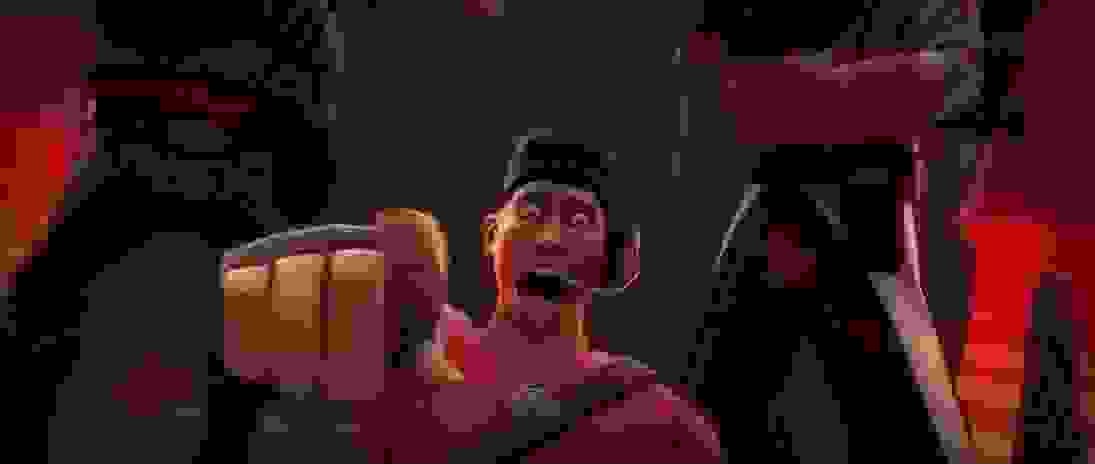 scout pointing low quality Blank Meme Template