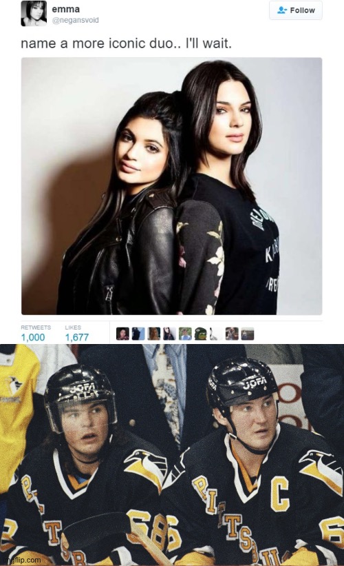 More Iconic Duo | image tagged in name a more iconic duo,pittsburgh penguins,mario lemieux,jaromir jagr,nhl | made w/ Imgflip meme maker