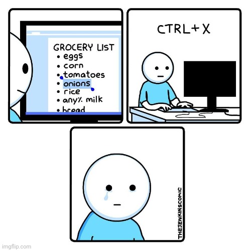 Crying from seeing onions | image tagged in onions,onion,grocery list,grocery,comics/cartoons,comics | made w/ Imgflip meme maker