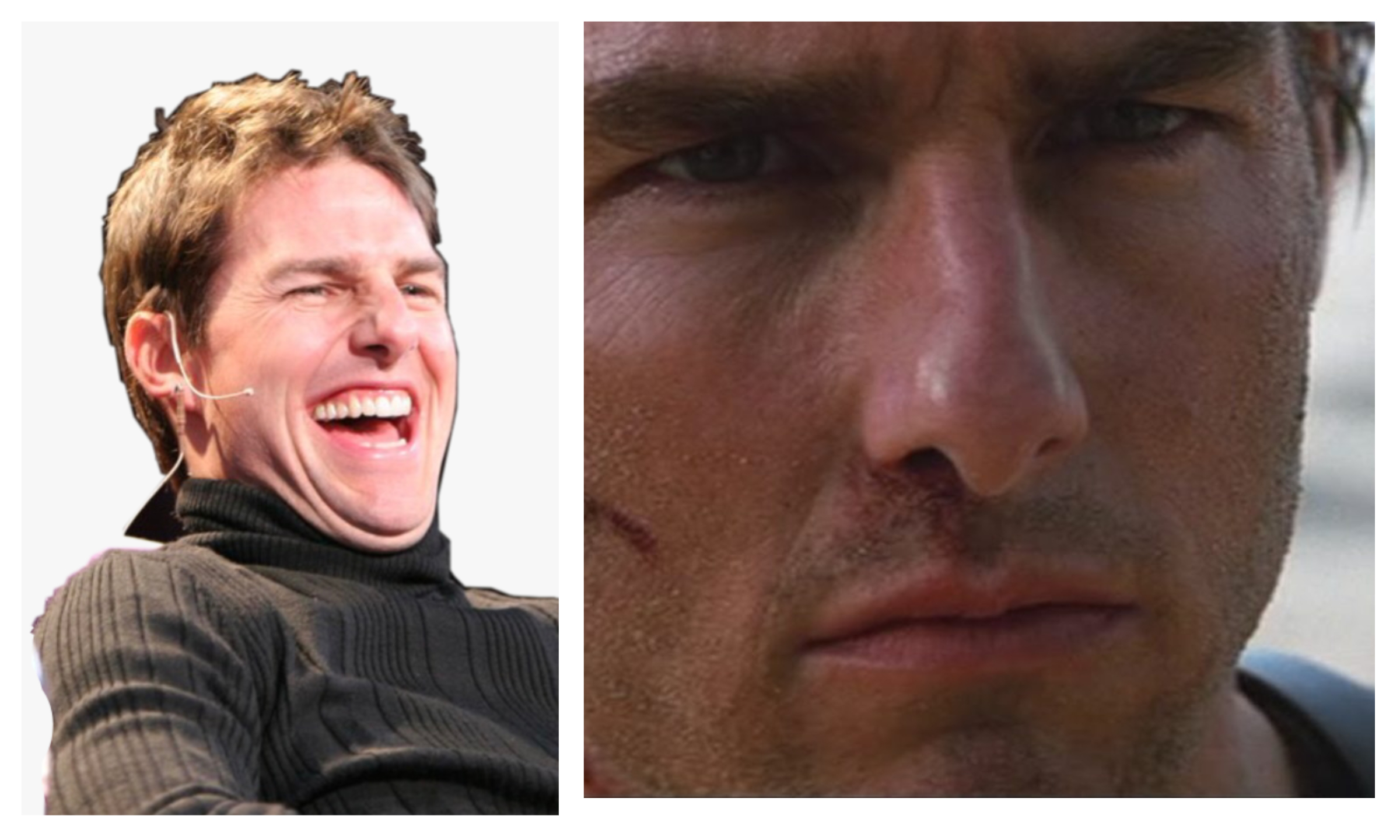High Quality Tom Cruise suddenly realizes Blank Meme Template