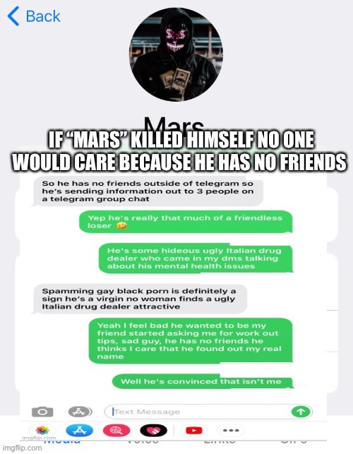 Mars friendless loser on suicide watch for having no friends | image tagged in depression,no friends,suicide,drug dealer,mental illness,loser | made w/ Imgflip meme maker
