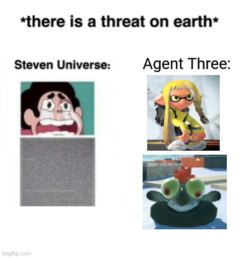 im very funny | Agent Three: | image tagged in there is a threat on earth | made w/ Imgflip meme maker