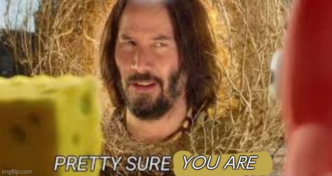 Pretty sure it doesn't | YOU ARE | image tagged in pretty sure it doesn't | made w/ Imgflip meme maker