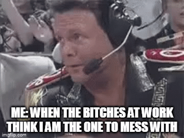 Me: When the bitches at work think i am the one to mess with - Imgflip