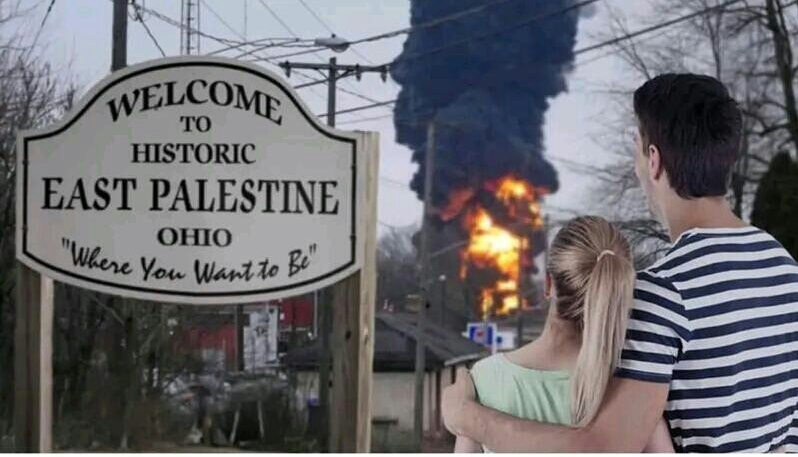Welcome to East Palestine Blank Meme Template