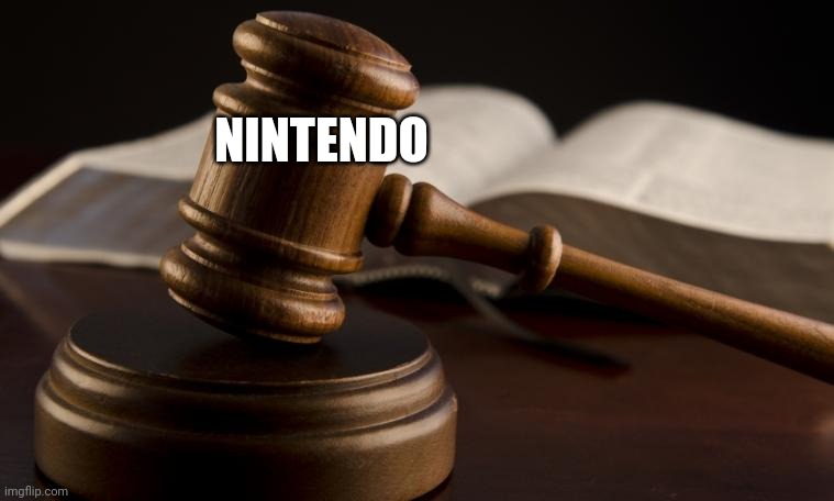court hammer | NINTENDO | image tagged in court hammer | made w/ Imgflip meme maker