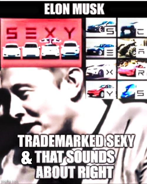 SEXY ELON MUSK | & | image tagged in sexy man,elon musk | made w/ Imgflip meme maker
